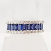 Sapphire and Diamond Cigar Band 