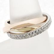 Tri-Tone Diamond Rolling Ring