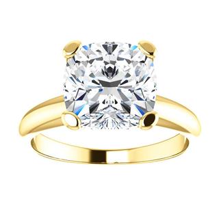 14kt Yellow Solitaire Diamond Engagement Ring Mounting