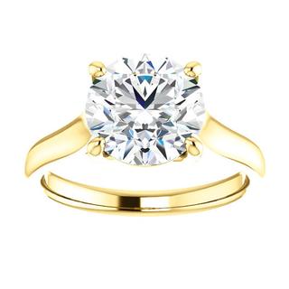 14kt Yellow Solitaire Engagement Ring Mounting 