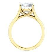 14kt Yellow Solitaire Engagement Ring Mounting